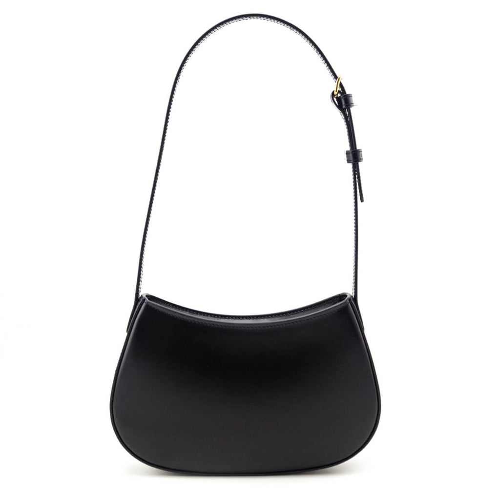 Celine Black Shiny Calfskin Medium Tilly Bag