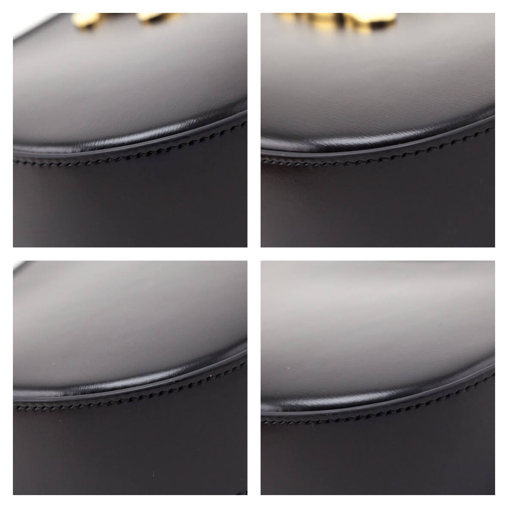 Celine Black Shiny Calfskin Medium Tilly Bag