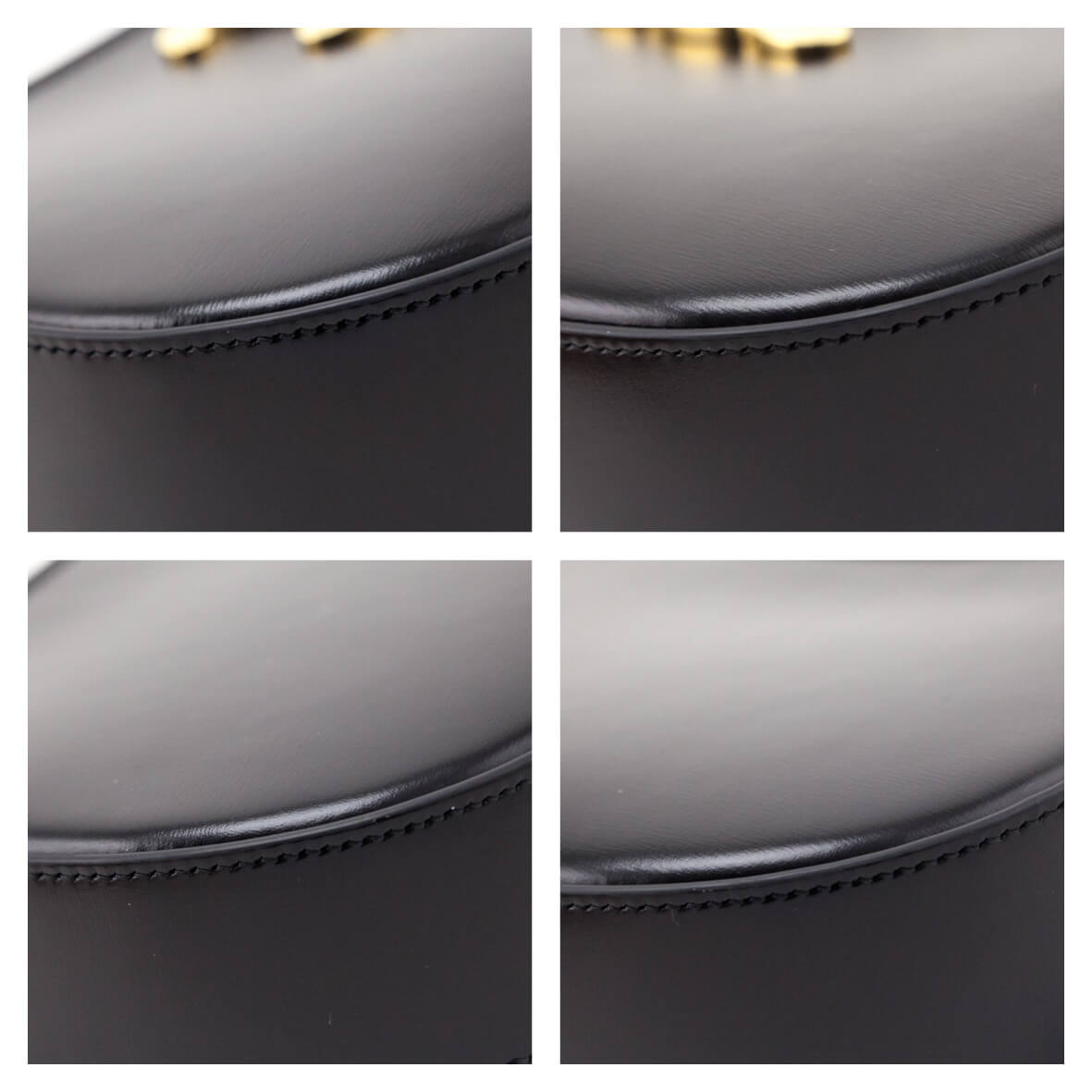 Celine Black Shiny Calfskin Medium Tilly Bag