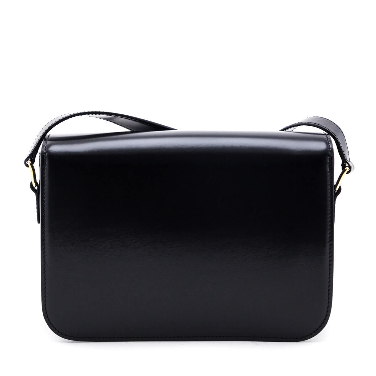 Celine Black Shiny Calfskin Medium Triomphe Bag