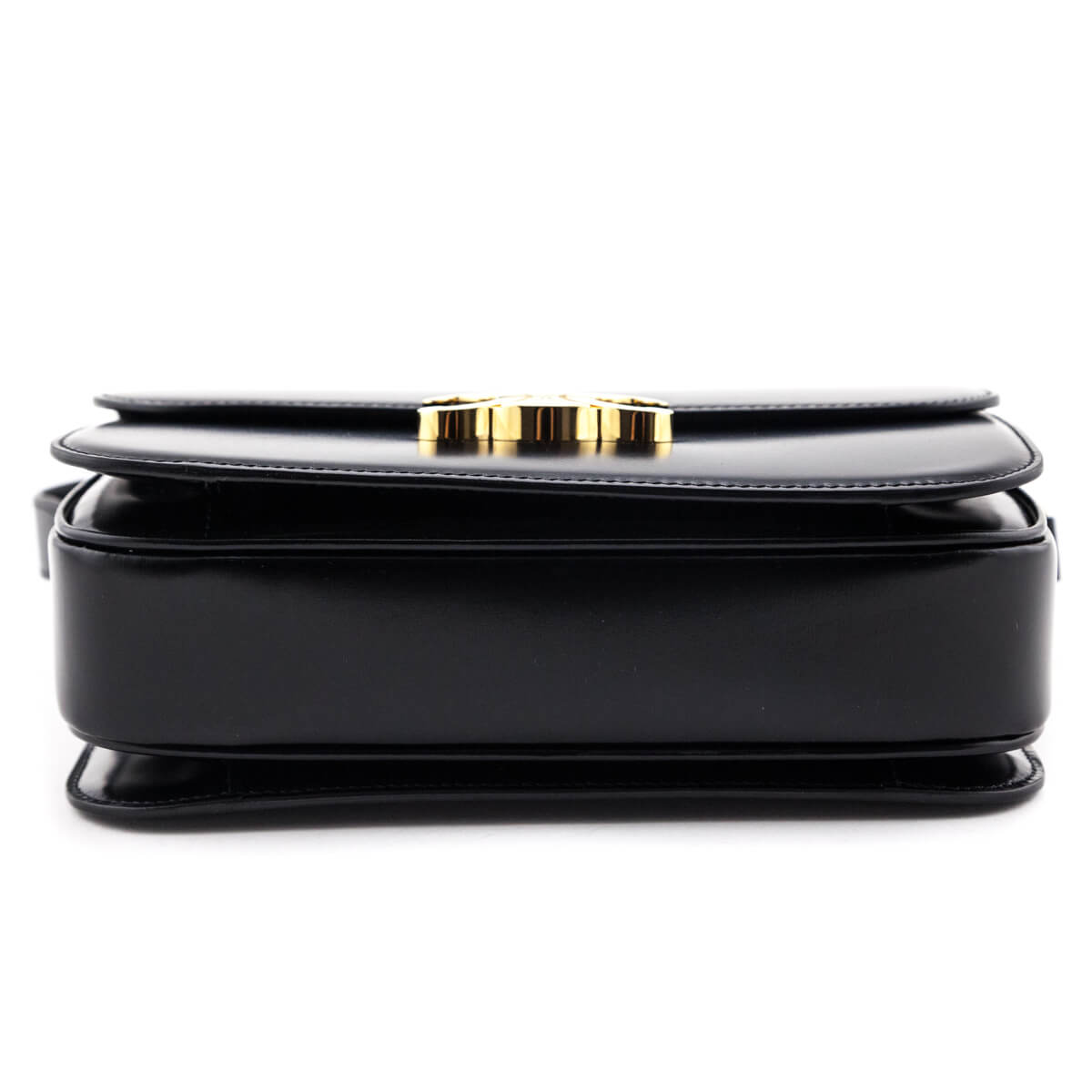 Celine Black Shiny Calfskin Medium Triomphe Bag
