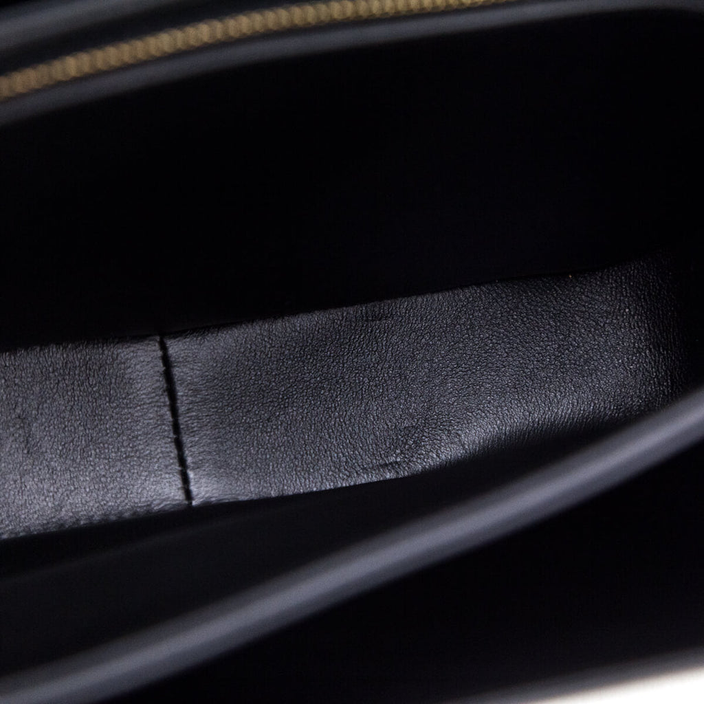 Celine Black Shiny Calfskin Medium Triomphe Bag