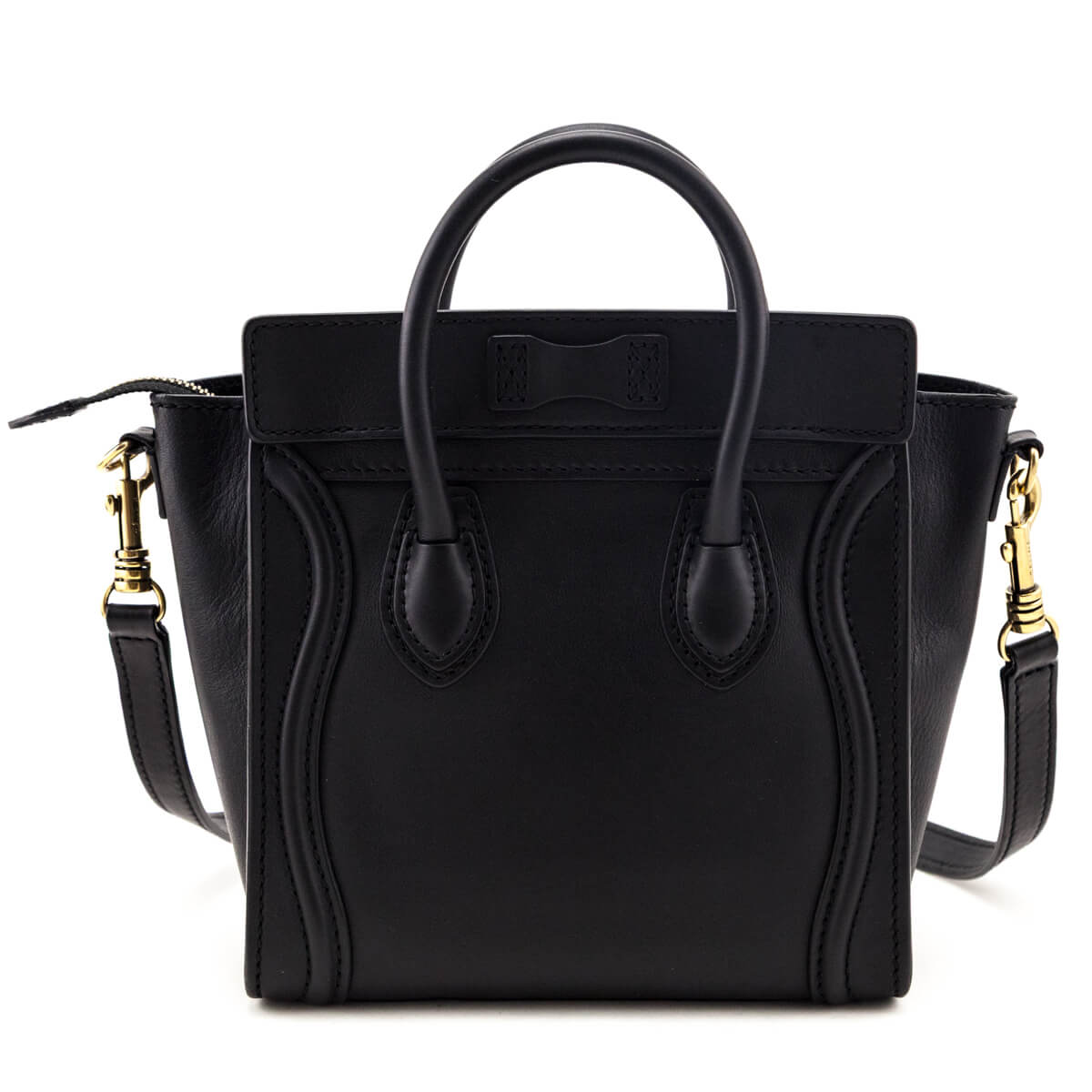 Celine Black Smooth Calfskin Luggage Nano