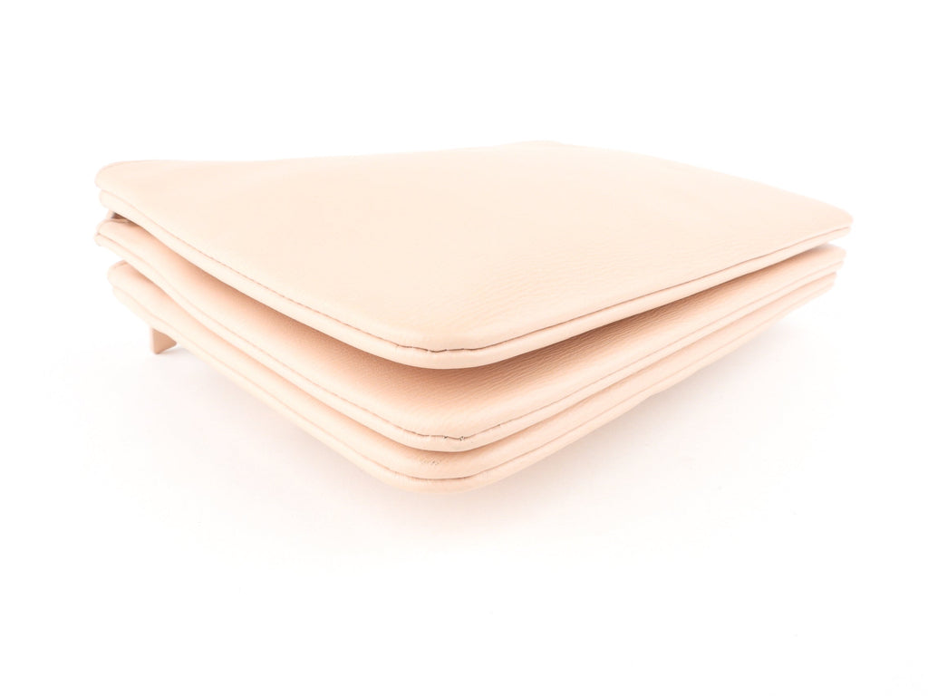 Celine Blush Pink Leather Trio Shoulder Bag