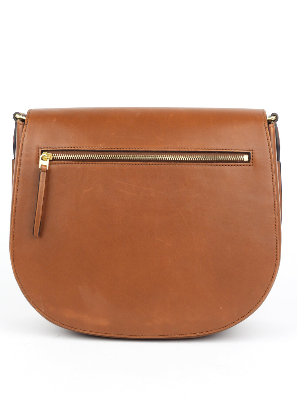 Celine Brown Smooth Leather Medium Trotteur Crossbody Shoulder Bag