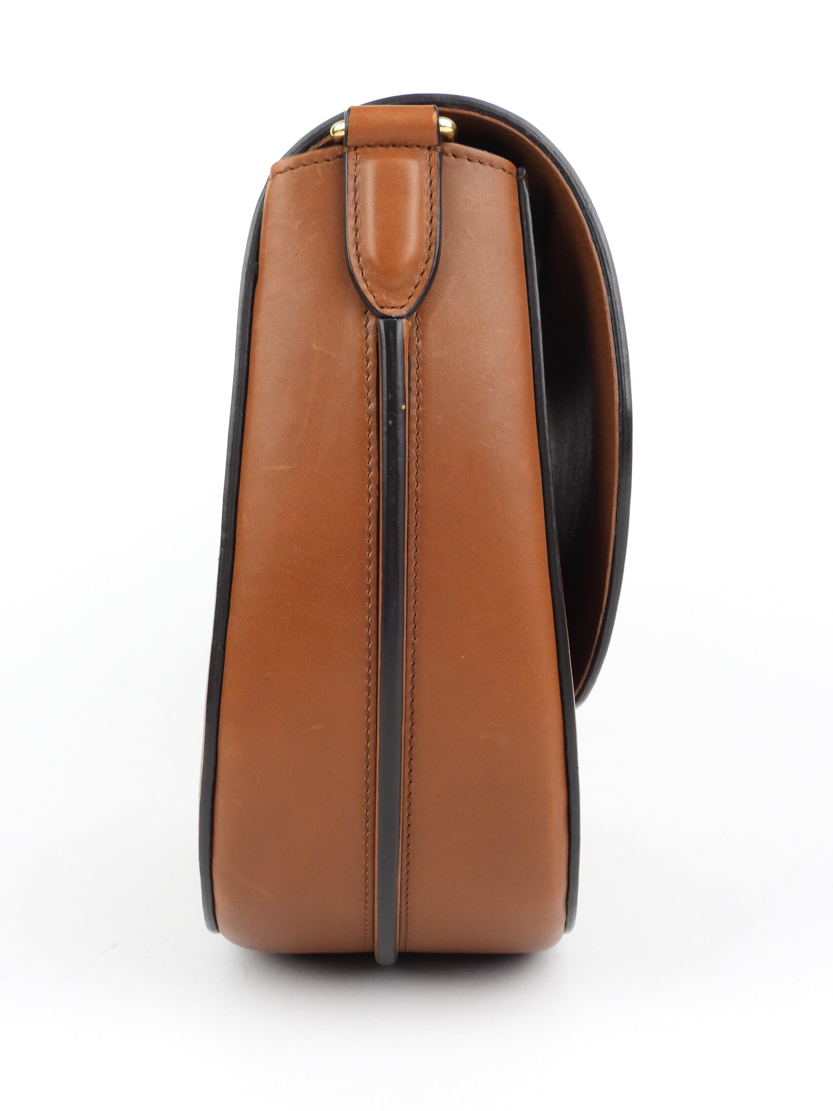 Celine Brown Smooth Leather Medium Trotteur Crossbody Shoulder Bag