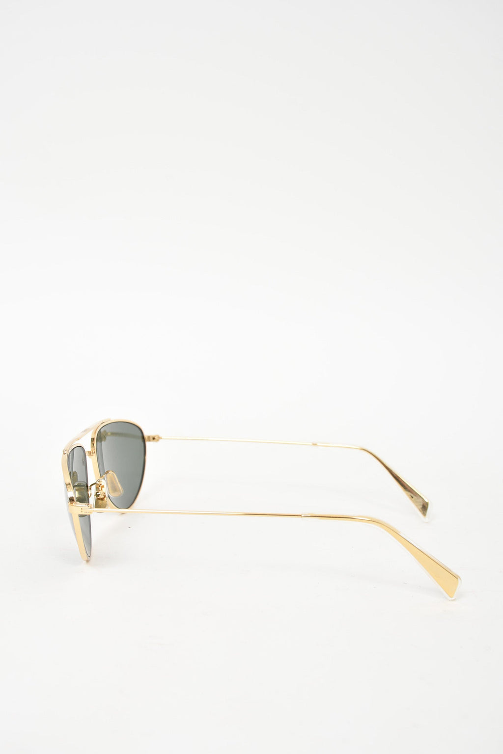 Celine Gold Thin Metal Frame Oval Sunglasses