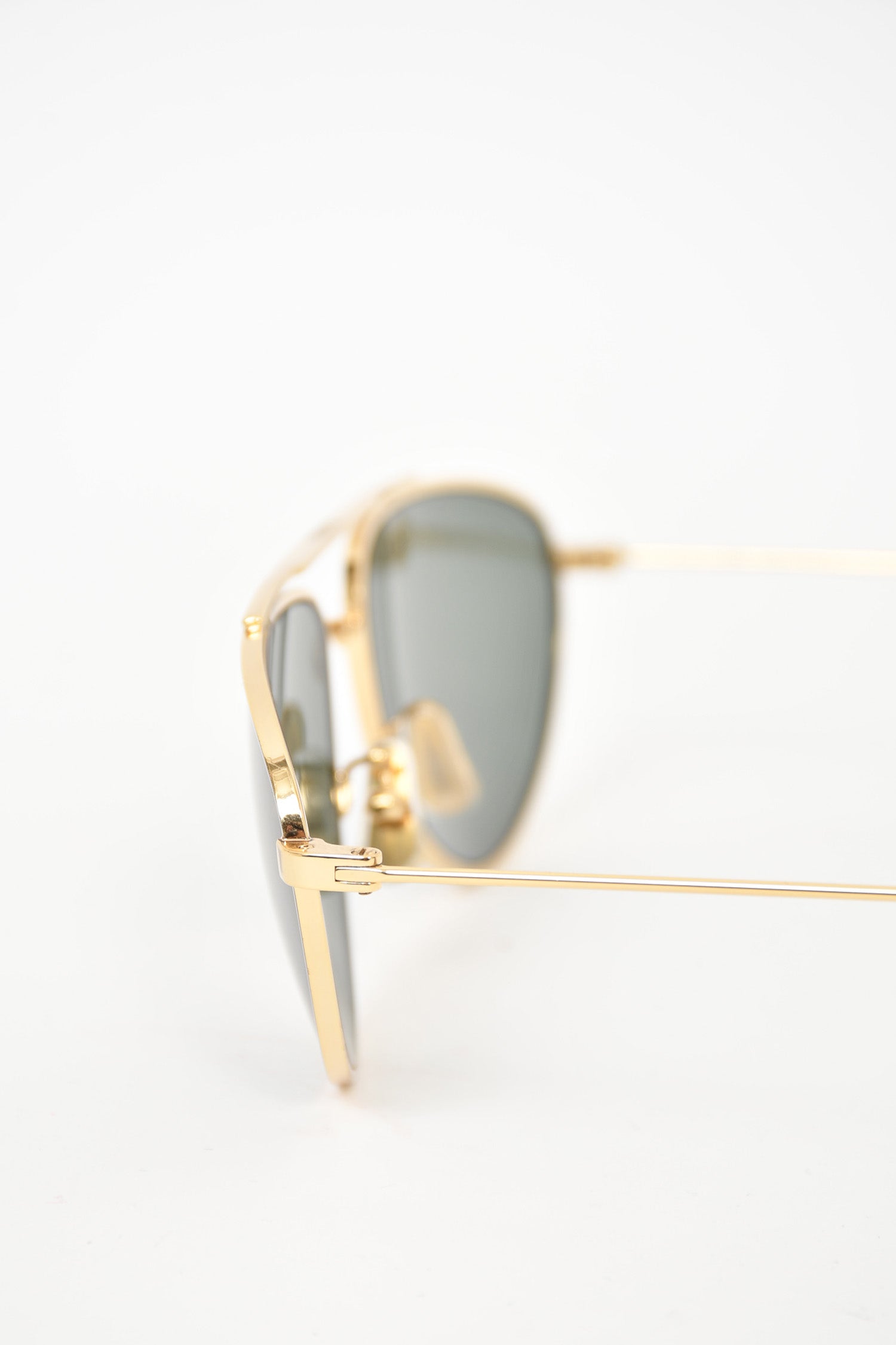 Celine Gold Thin Metal Frame Oval Sunglasses