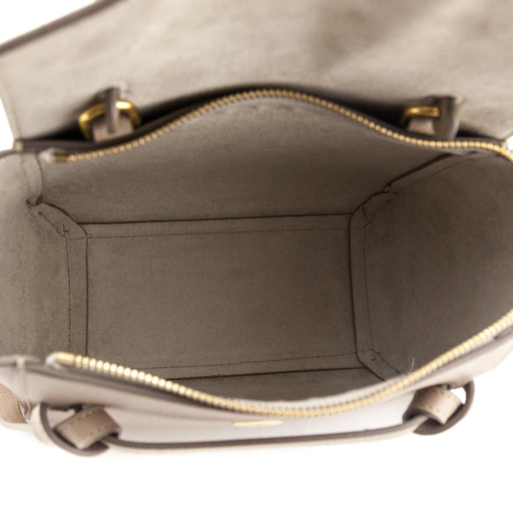 Celine Light Taupe Grained Calfskin Nano Belt Bag