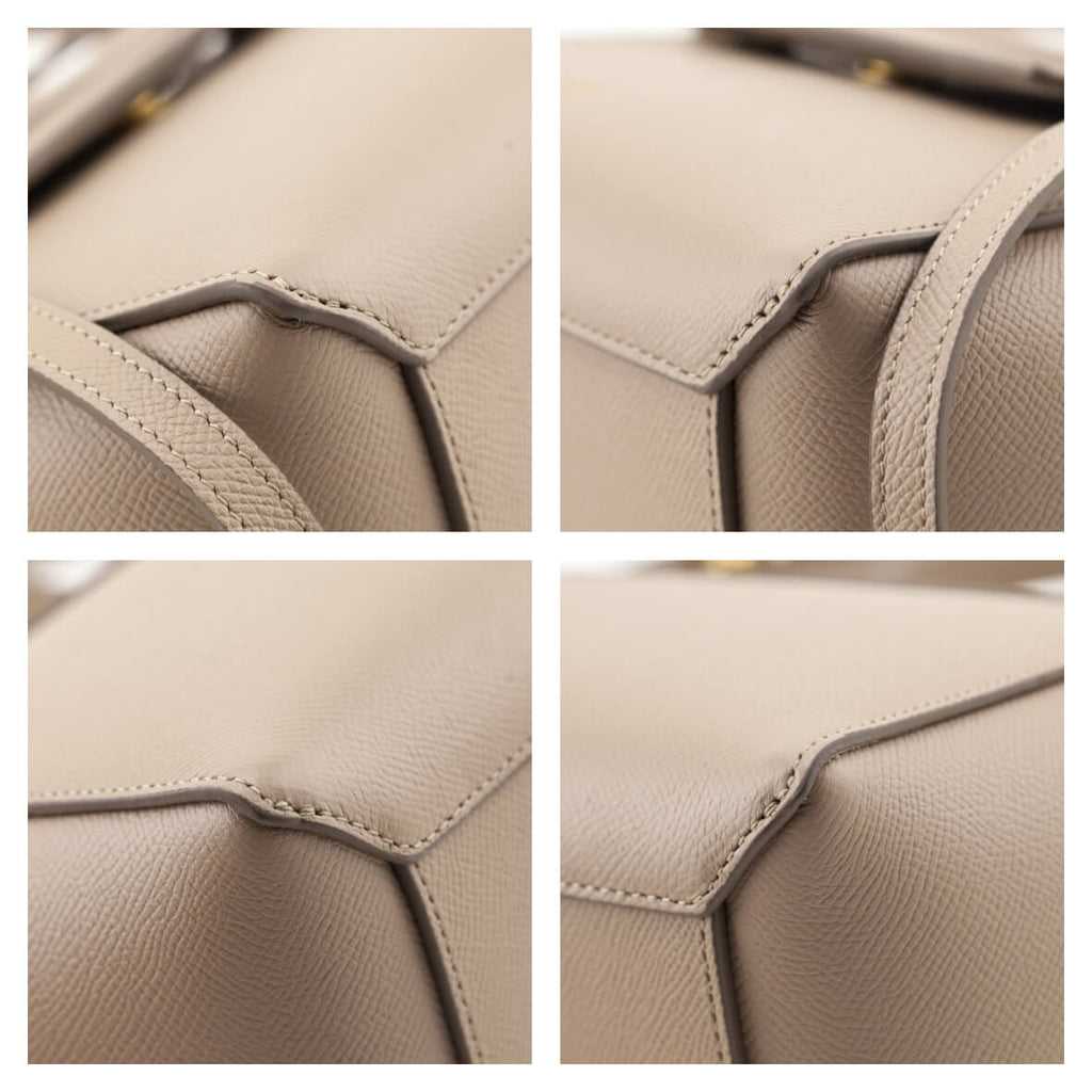 Celine Light Taupe Grained Calfskin Nano Belt Bag