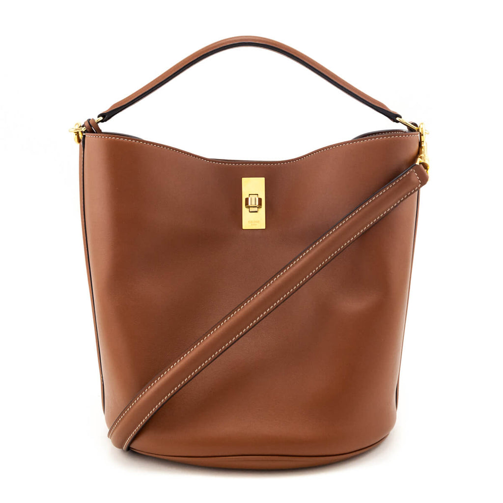 Celine Tan Smooth Calfskin Bucket 16 Bag