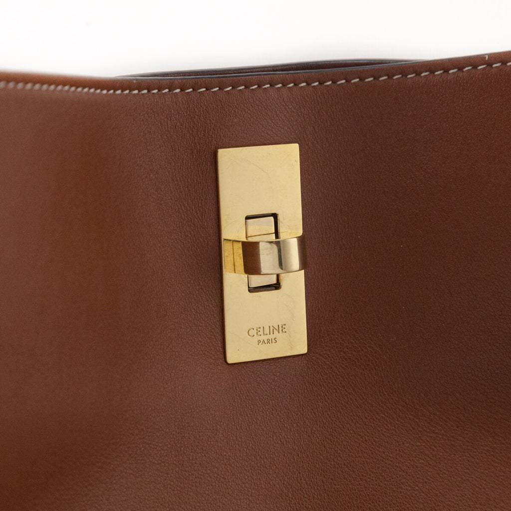 Celine Tan Smooth Calfskin Bucket 16 Bag