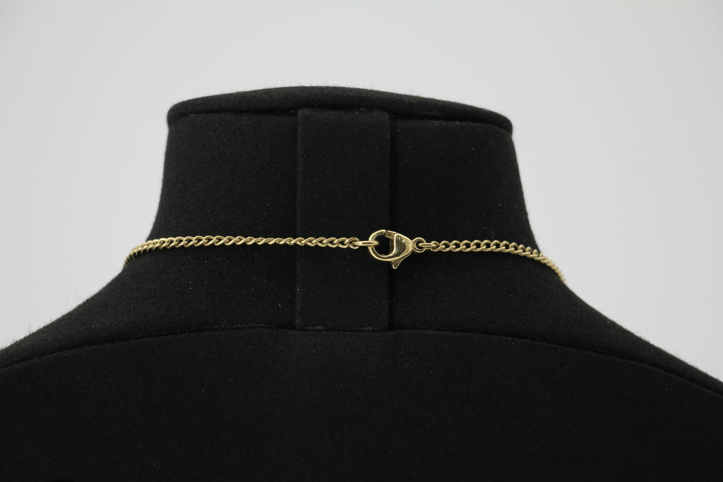 Chanel Vintage 03S Metal White Mushroom Necklace