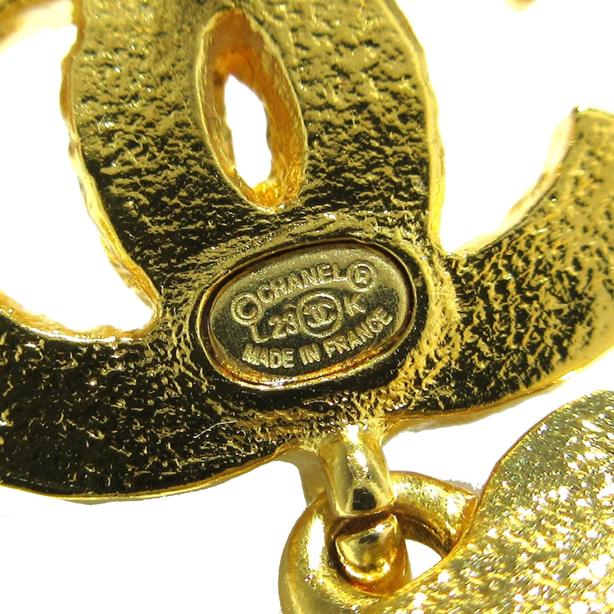 Chanel CC Blooming Push Back Earrings (SHG-m7BCn0)