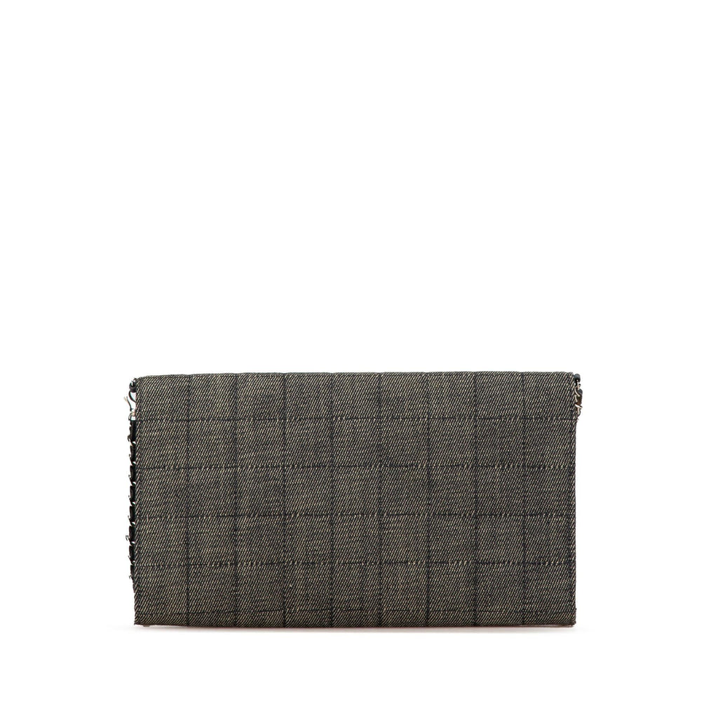 Chanel CC Choco Bar Denim Chain Flap