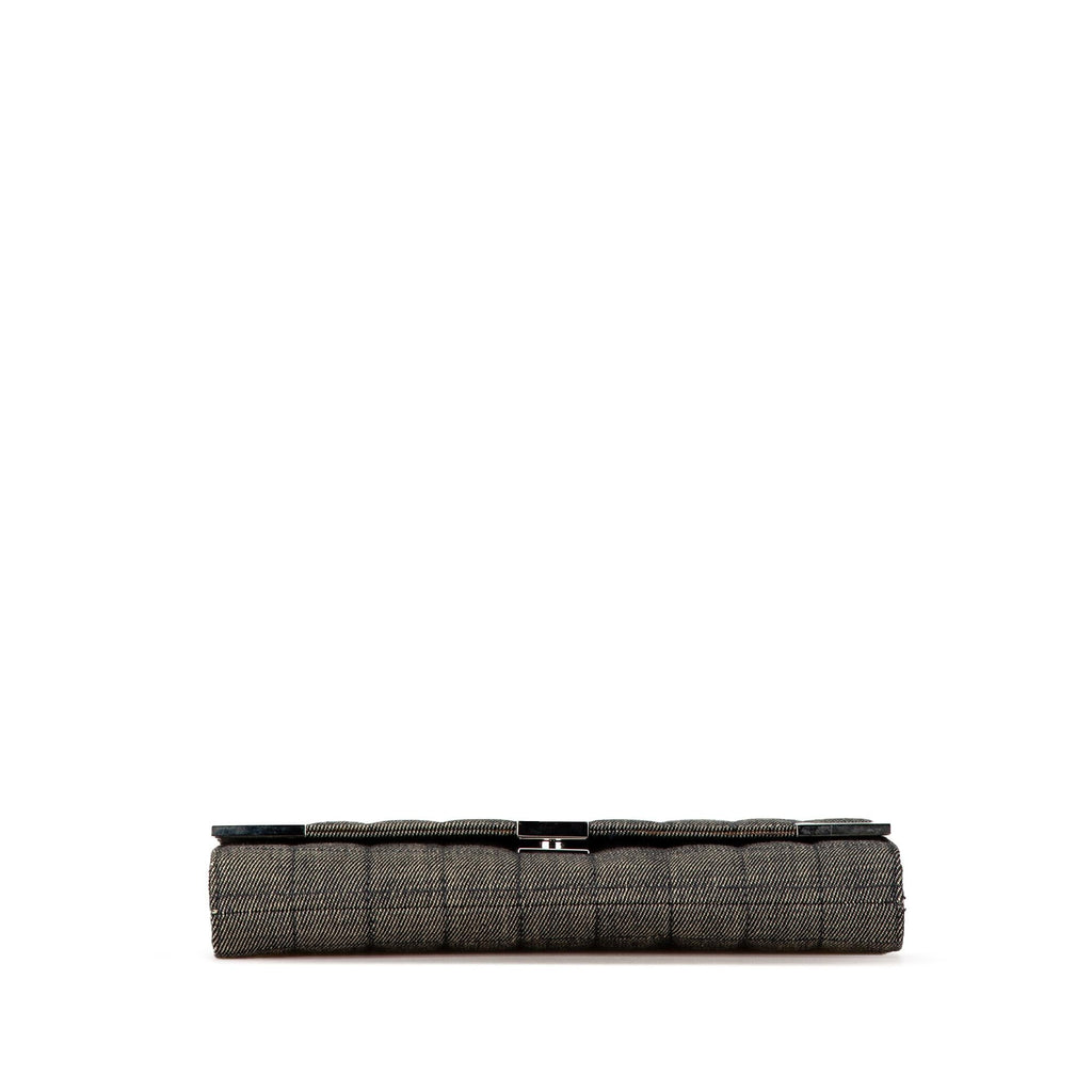 Chanel CC Choco Bar Denim Chain Flap