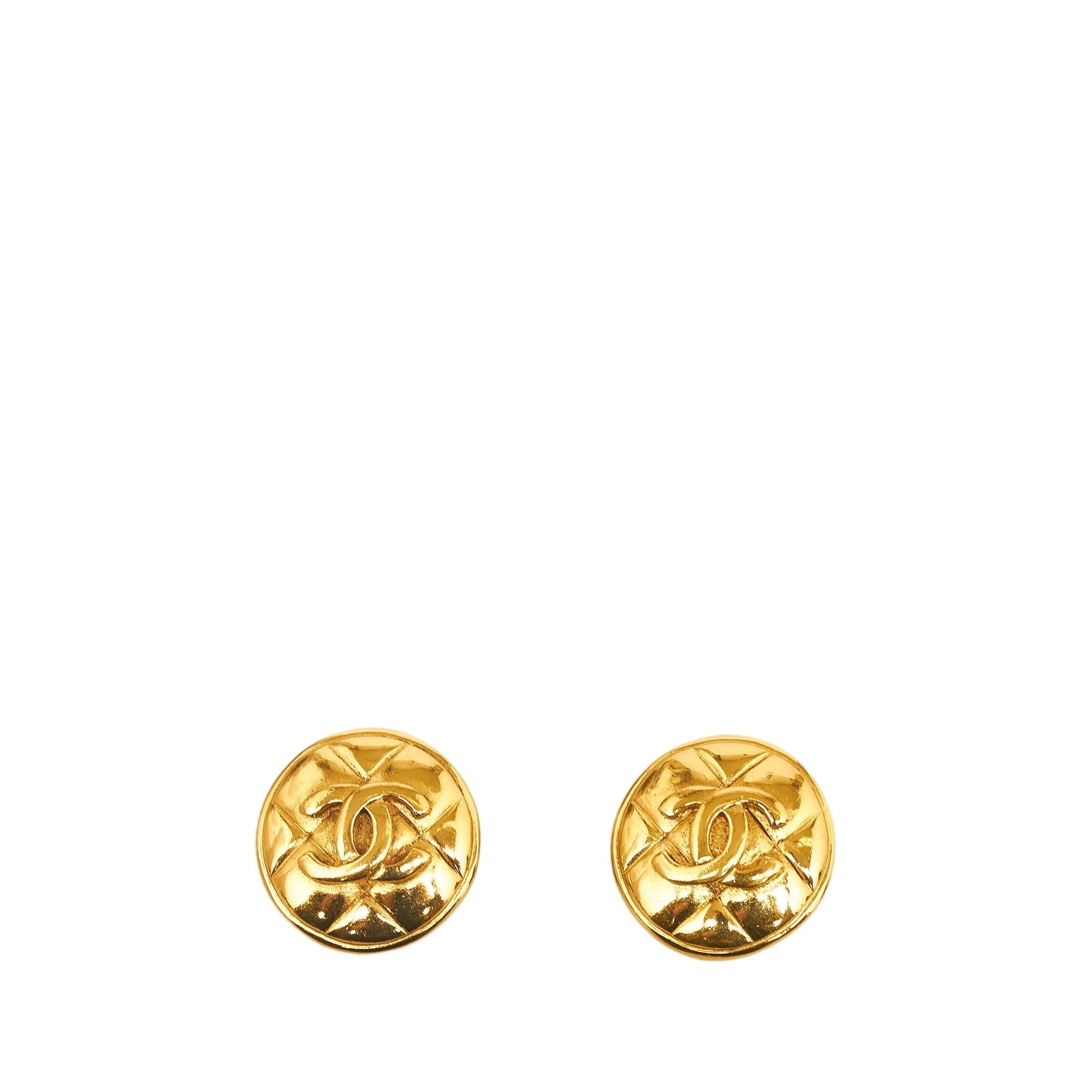Chanel CC Clip On Earrings (SHG-7AUyXr)