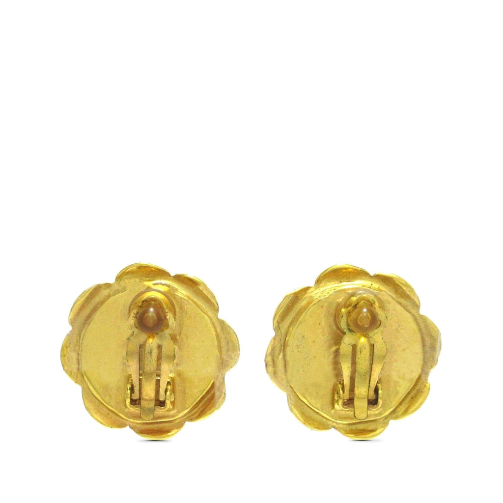 Chanel CC Flower Clip on Earrings (SHG-ZWq8Zh)