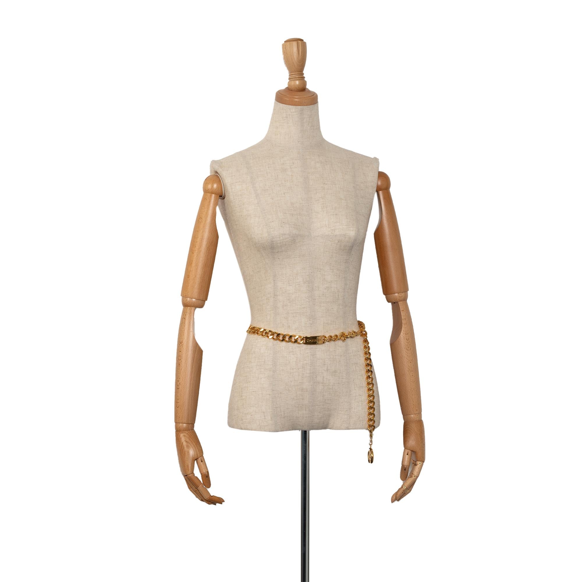 Chanel CC Medallion Chain-Link Belt - 34 / 86.00 (SHG-Hbbdy4)