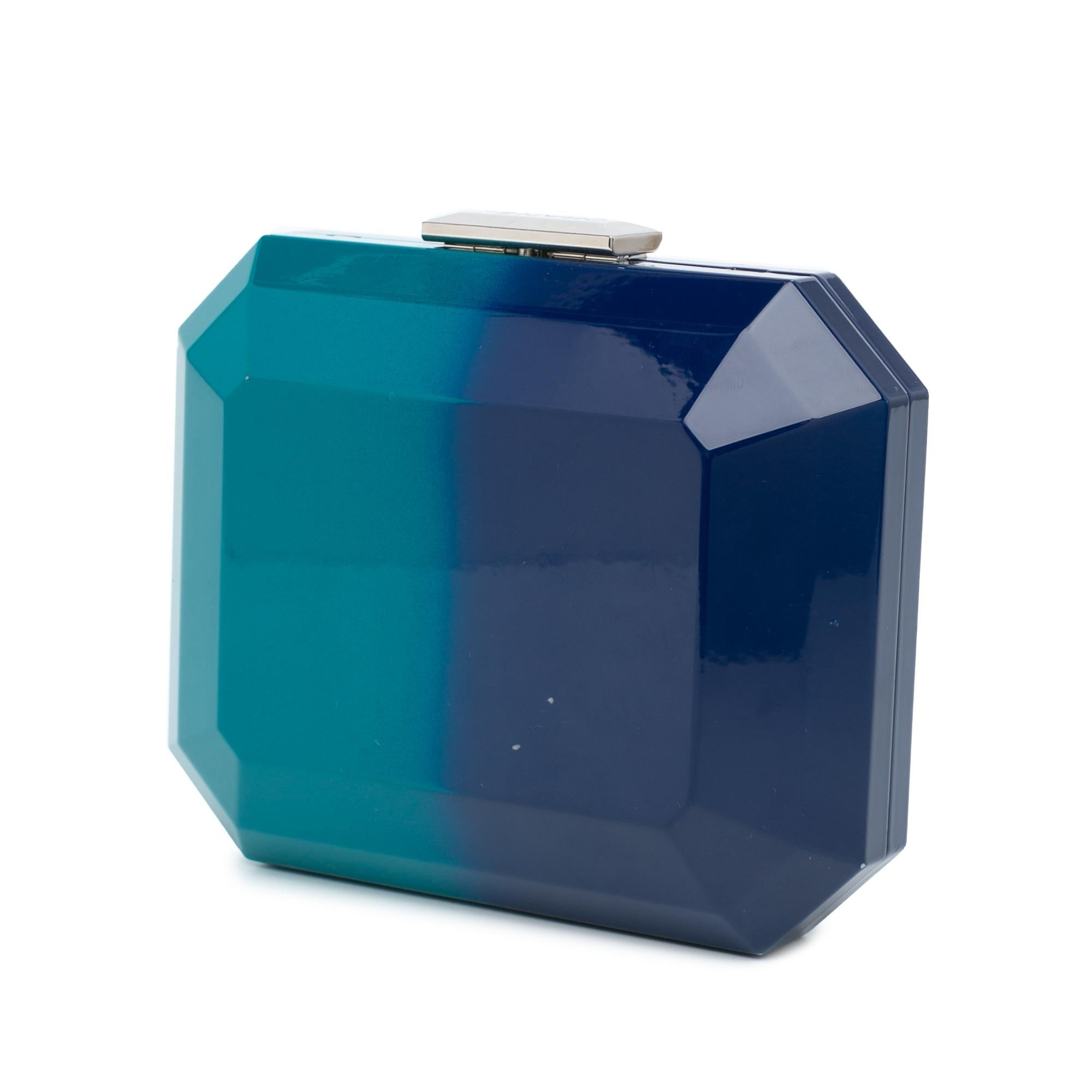 Chanel CC Ombre Plexiglass Clutch on Chain (SHG-RD2nKl)