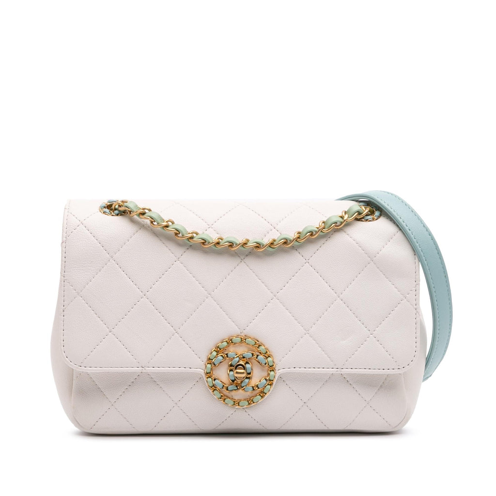 Chanel CC Quilted Calfskin Single Flap