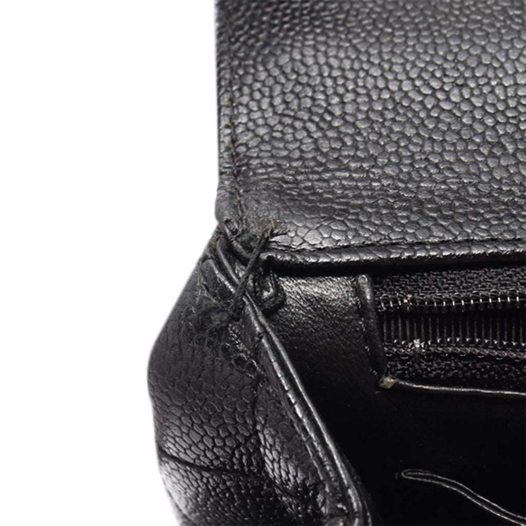 Chanel CC Quilted Caviar Kelly Top Handle Bag