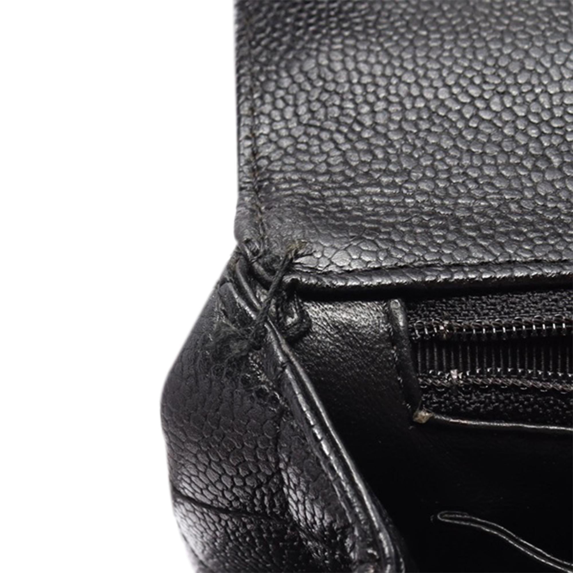 Chanel CC Quilted Caviar Kelly Top Handle Bag