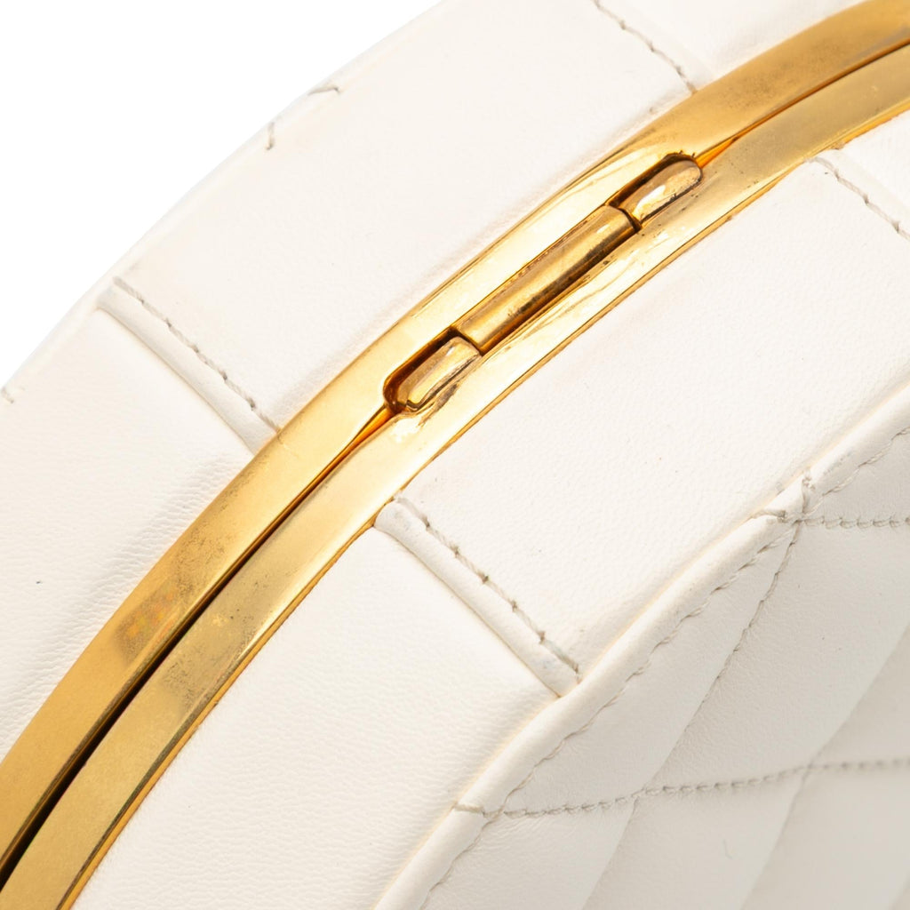 Chanel CC Quilted Lambskin Frame Vanity Case