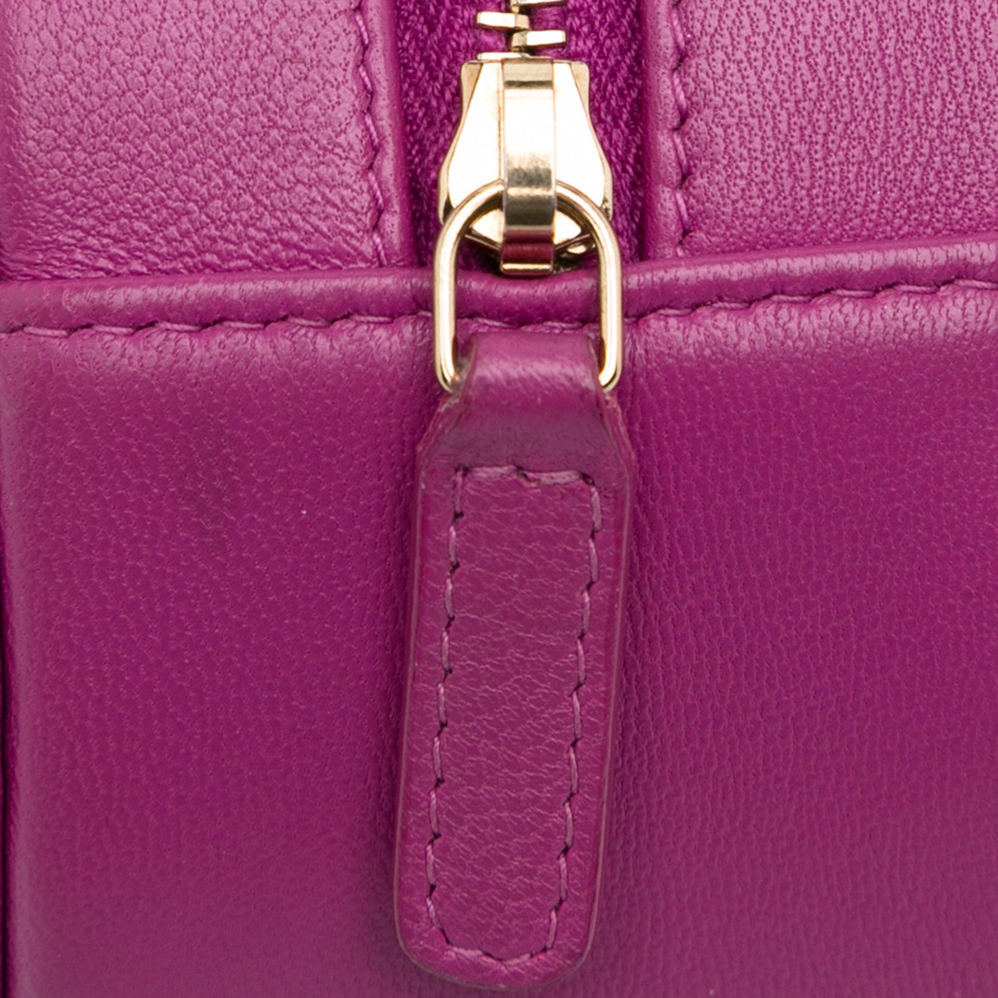 Chanel CC Quilted Lambskin Pearl Crush Round Clutch with Chain (SHG-oOV0JN)