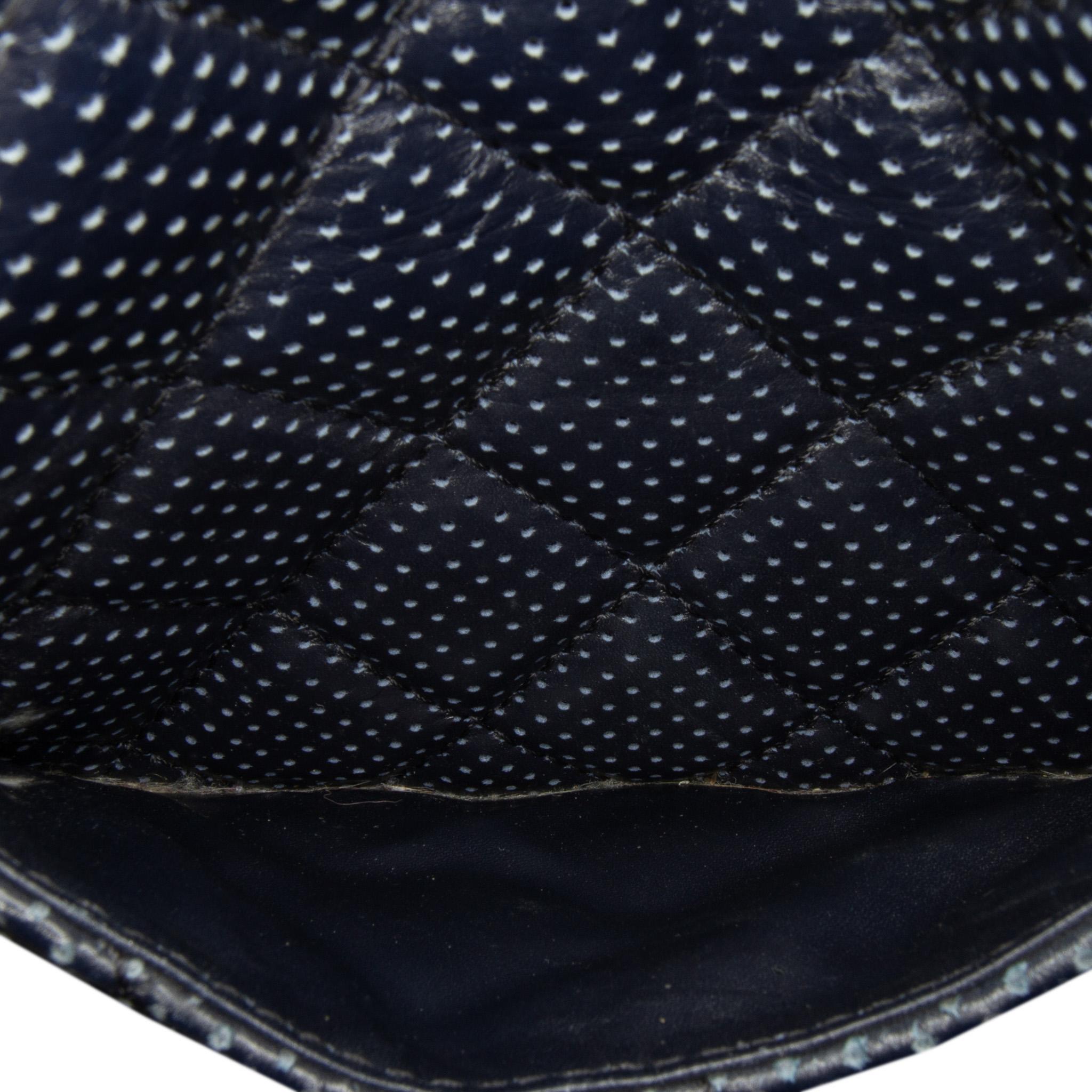 Chanel CC Quilted Perforated Lambskin Single Flap