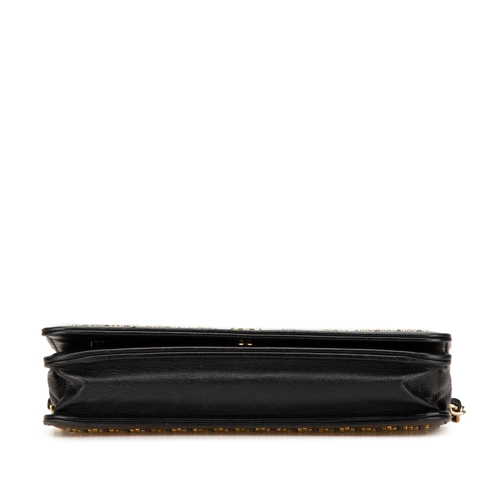 Chanel CC Studded Lambskin Wallet on Chain