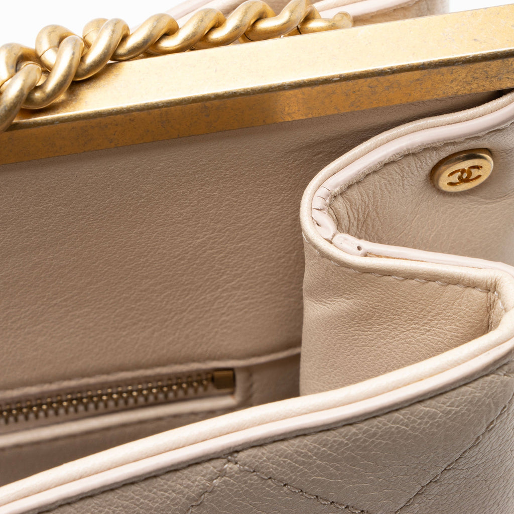 Chanel Calfskin Coco Luxe Large Shopping Tote