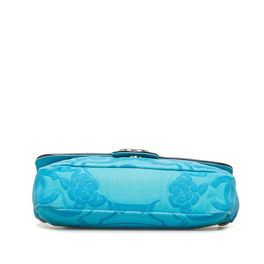 Chanel Camellia Single Flap (SHG-zVtrEI)