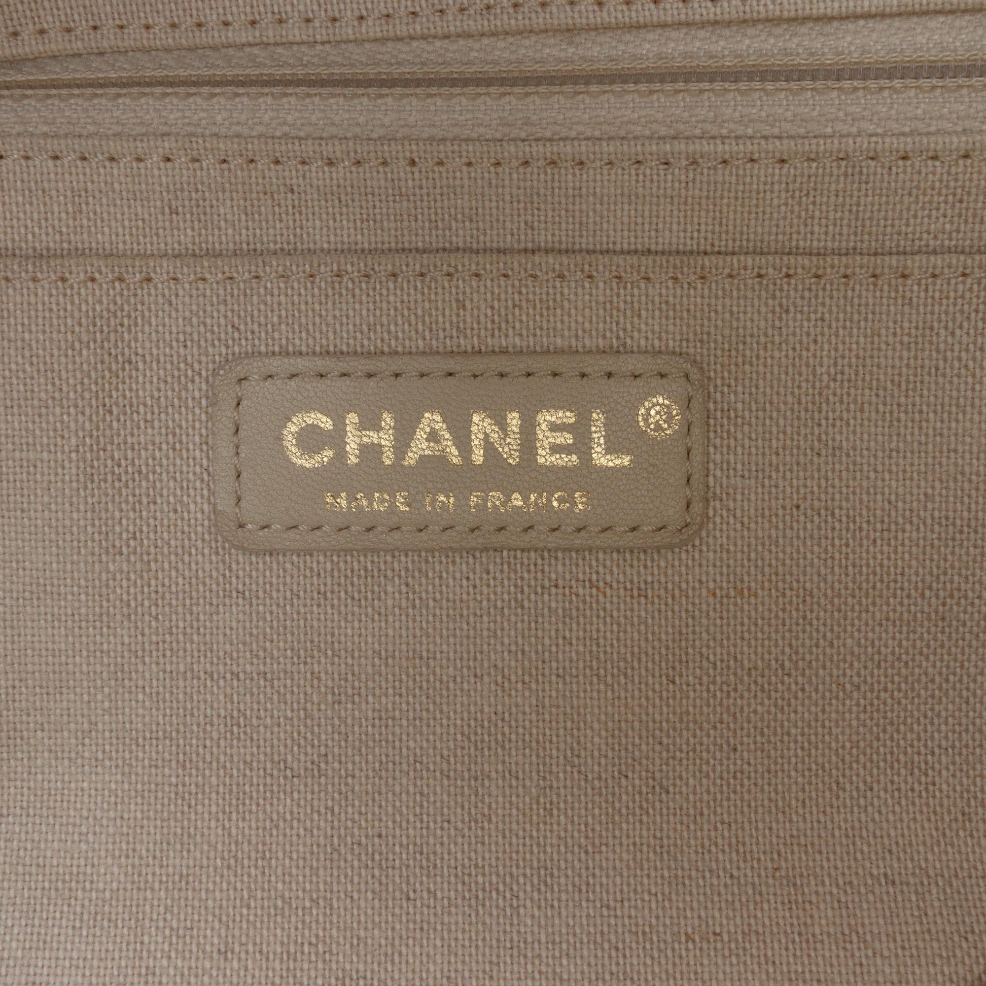Chanel Canvas Floral Shopping Tote