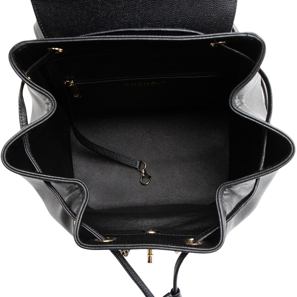 Chanel Caviar Leather Business Affinity Backpack (SHF-oTQxcP)