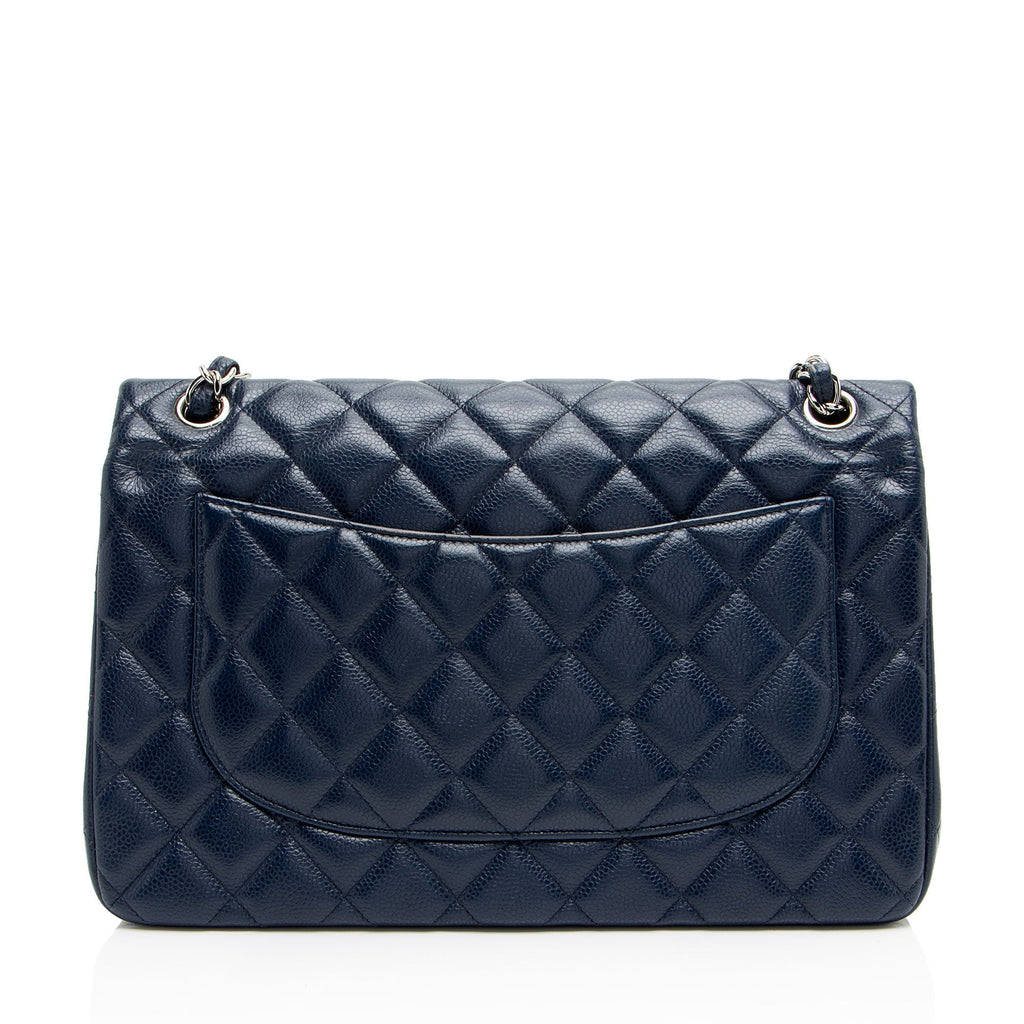 Chanel Caviar Leather Classic Jumbo Double Flap Bag