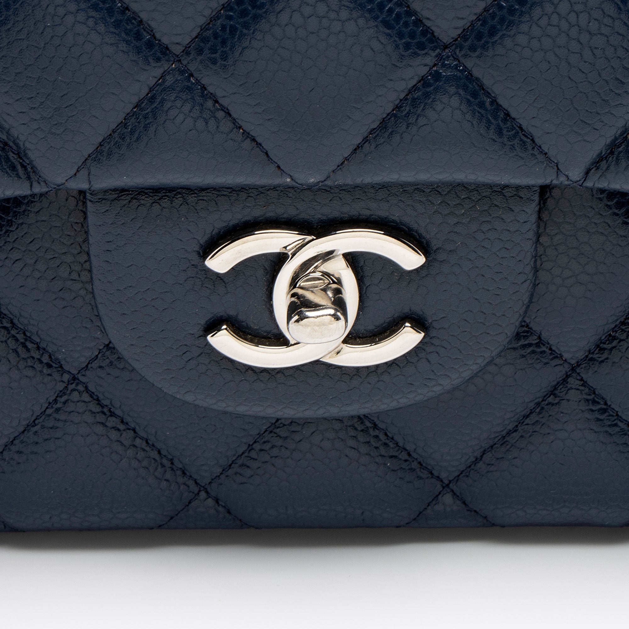 Chanel Caviar Leather Classic Jumbo Double Flap Bag