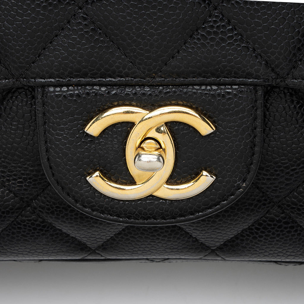 Chanel Caviar Leather Classic Maxi Double Flap Bag