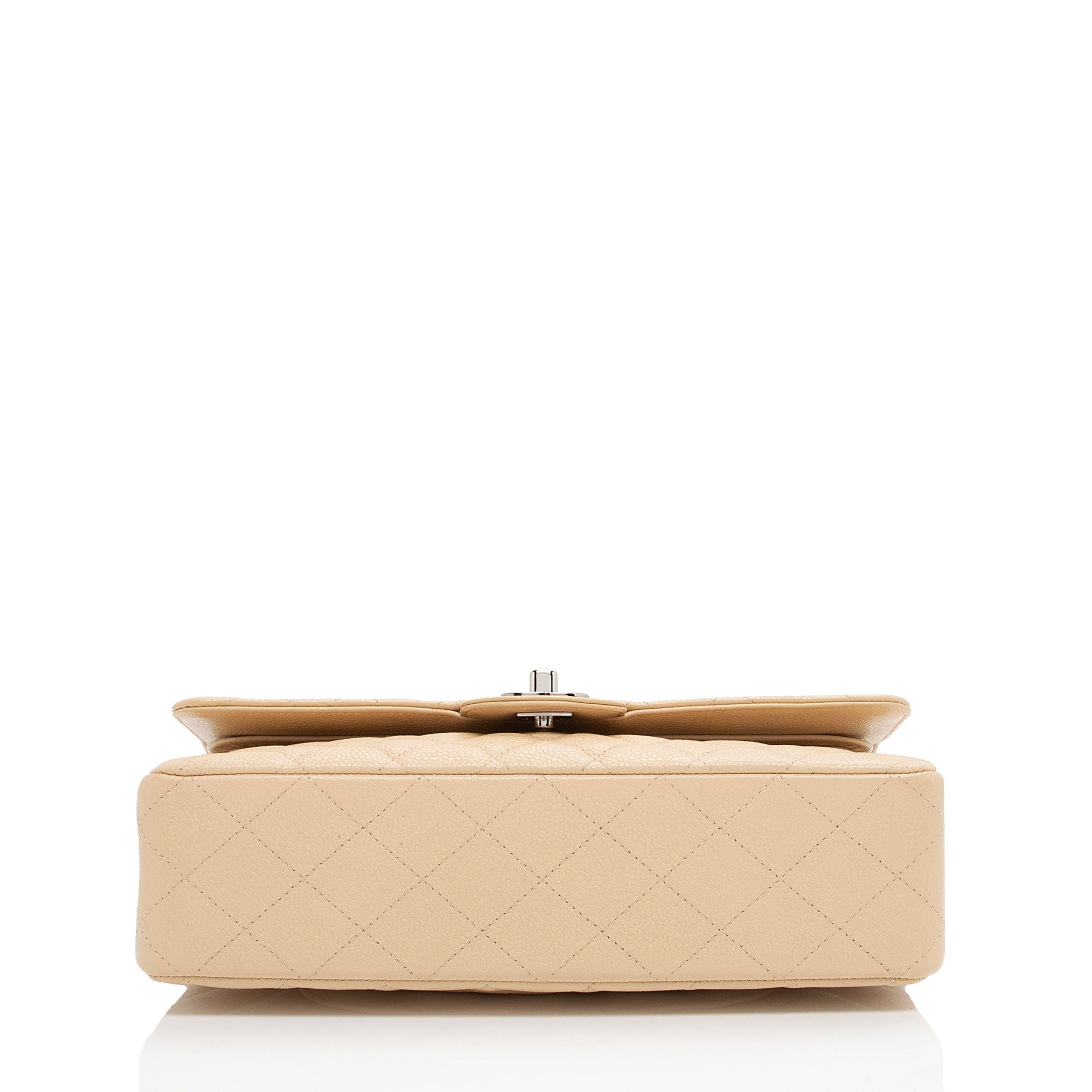 Chanel Caviar Leather Classic Medium Double Flap Bag (SHF-XFQF4l)