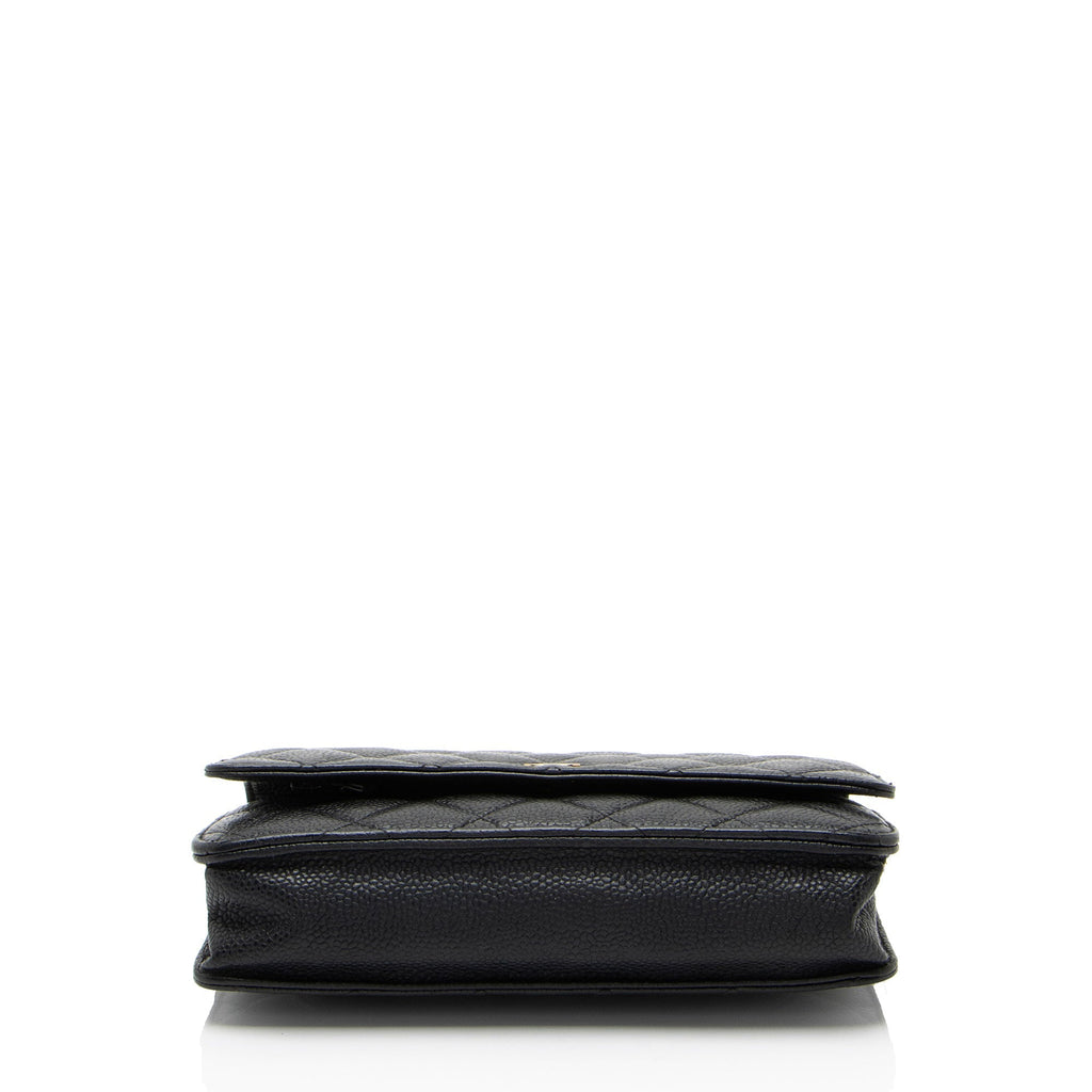 Chanel Caviar Leather Classic Wallet on Chain - FINAL SALE