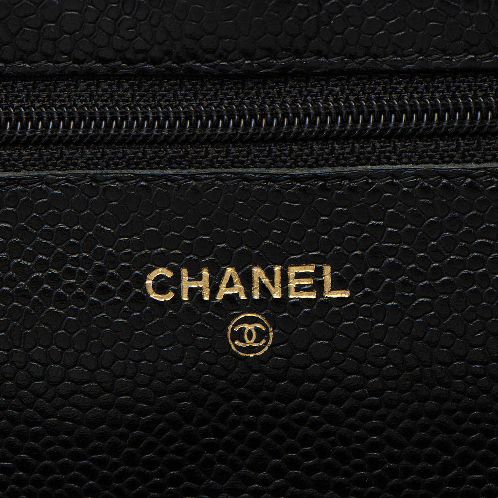 Chanel Caviar Leather Classic Wallet on Chain - FINAL SALE