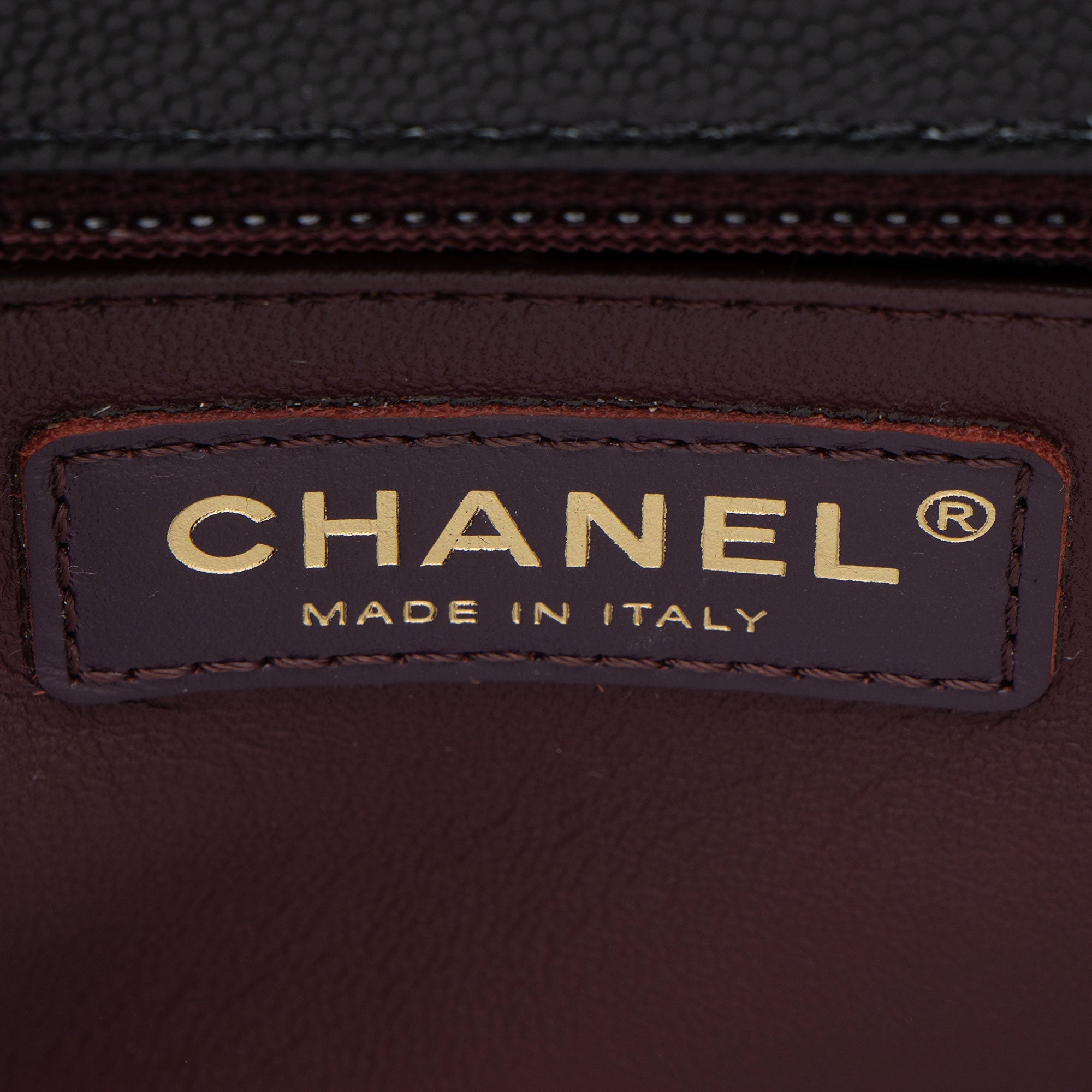 Chanel Caviar Leather Coco Top Handle Small Flap Bag