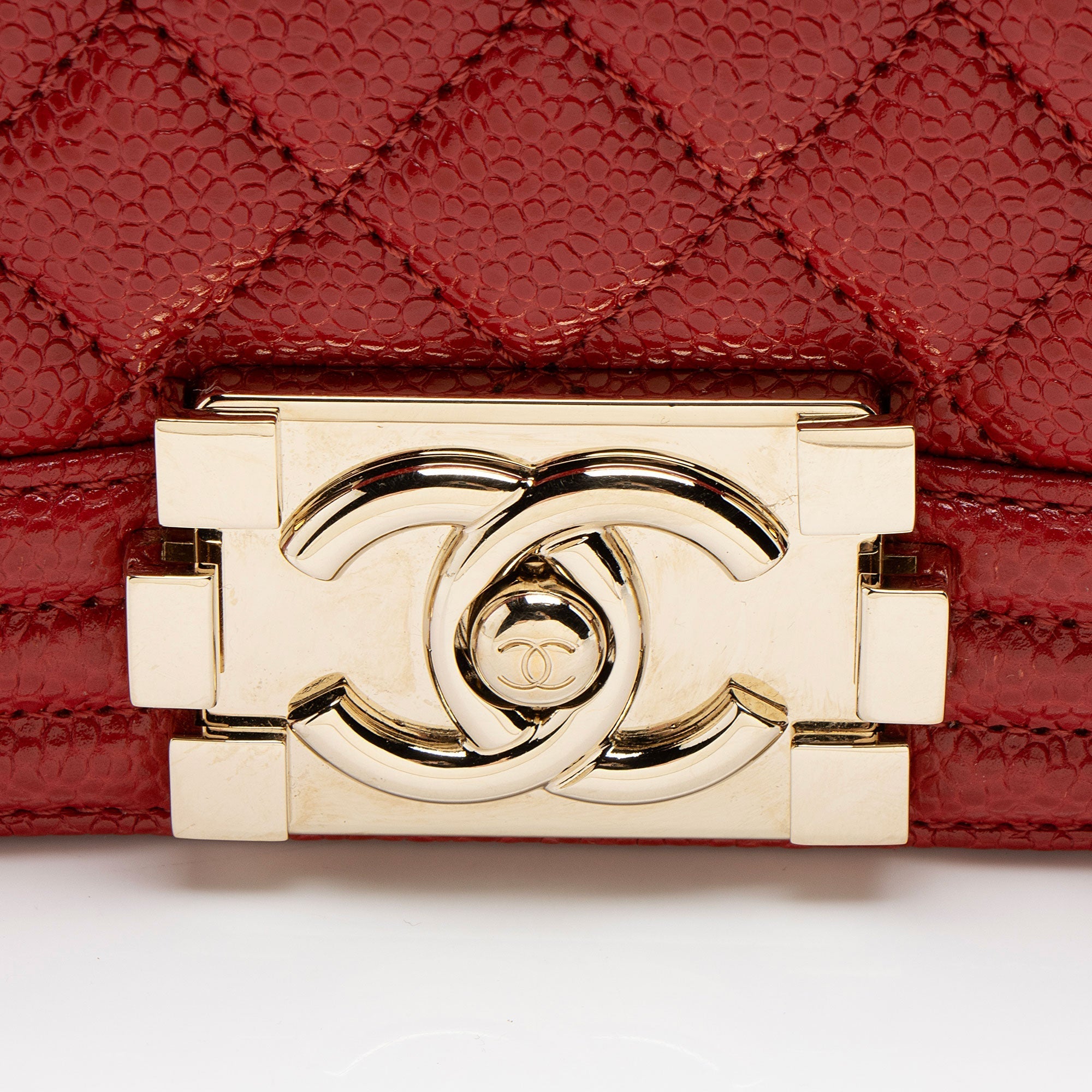 Chanel Caviar Leather Old Medium Boy Bag