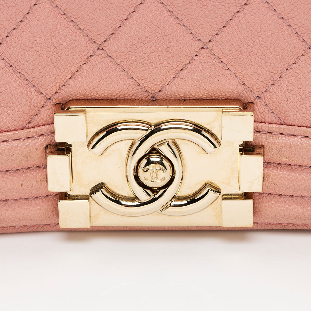 Chanel Caviar Leather Small Boy Bag