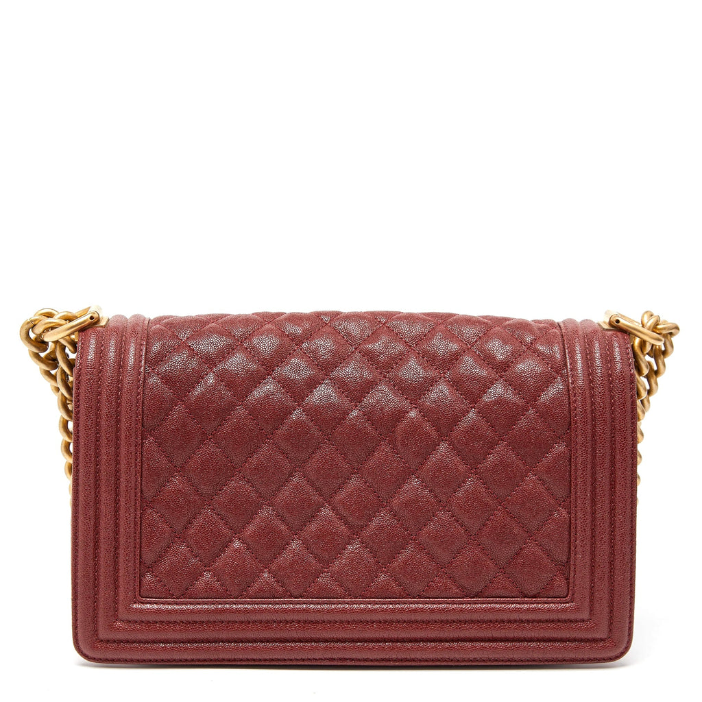 CHANEL QUILTED CAVIAR LEATHER LE BOY MINI BAG