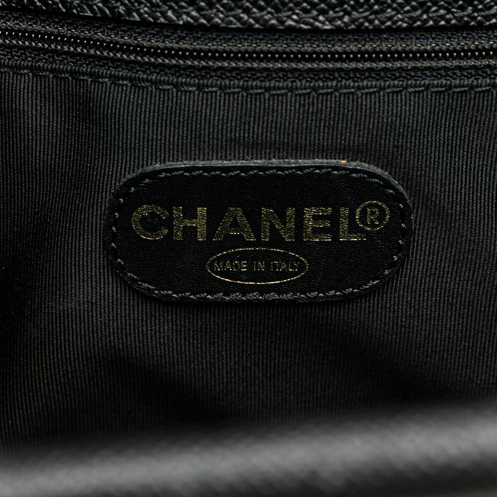 Chanel Caviar Tortoise Top Handle Tote
