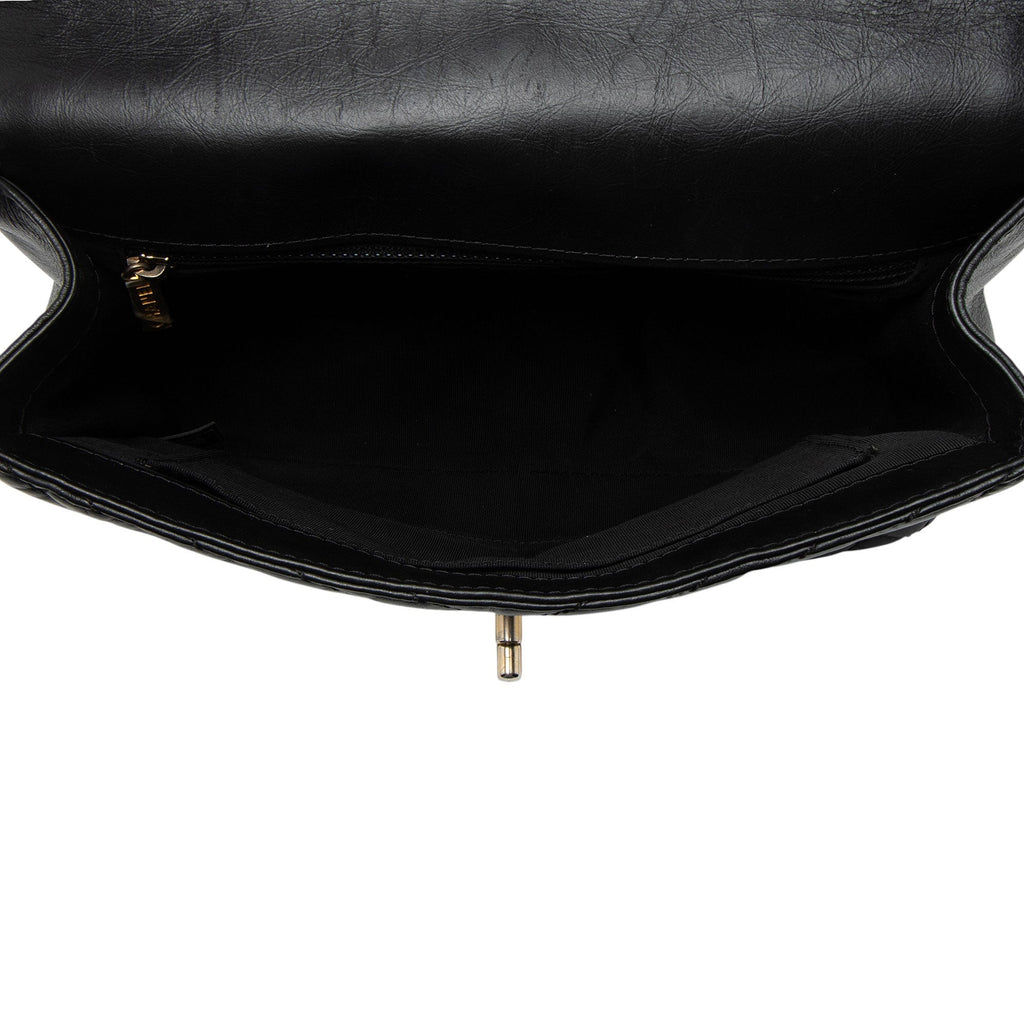 Chanel Chevron Calfskin Timeless Flap Top Handle