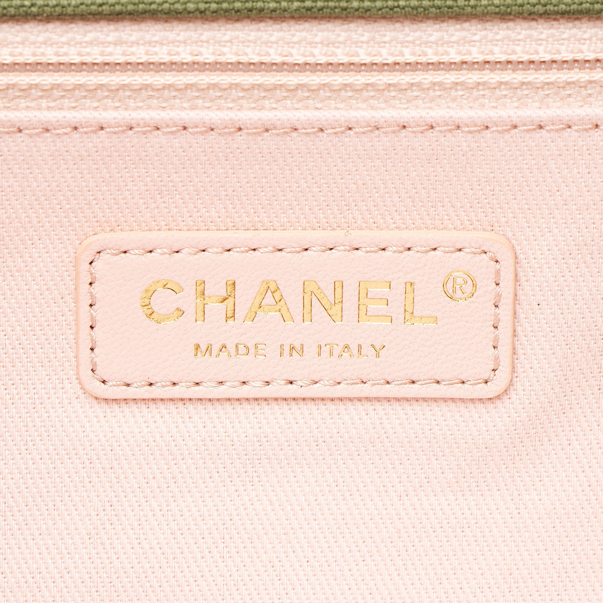 Chanel Chevron Canvas Patchwork Cuba CC Maxi Flap Bag