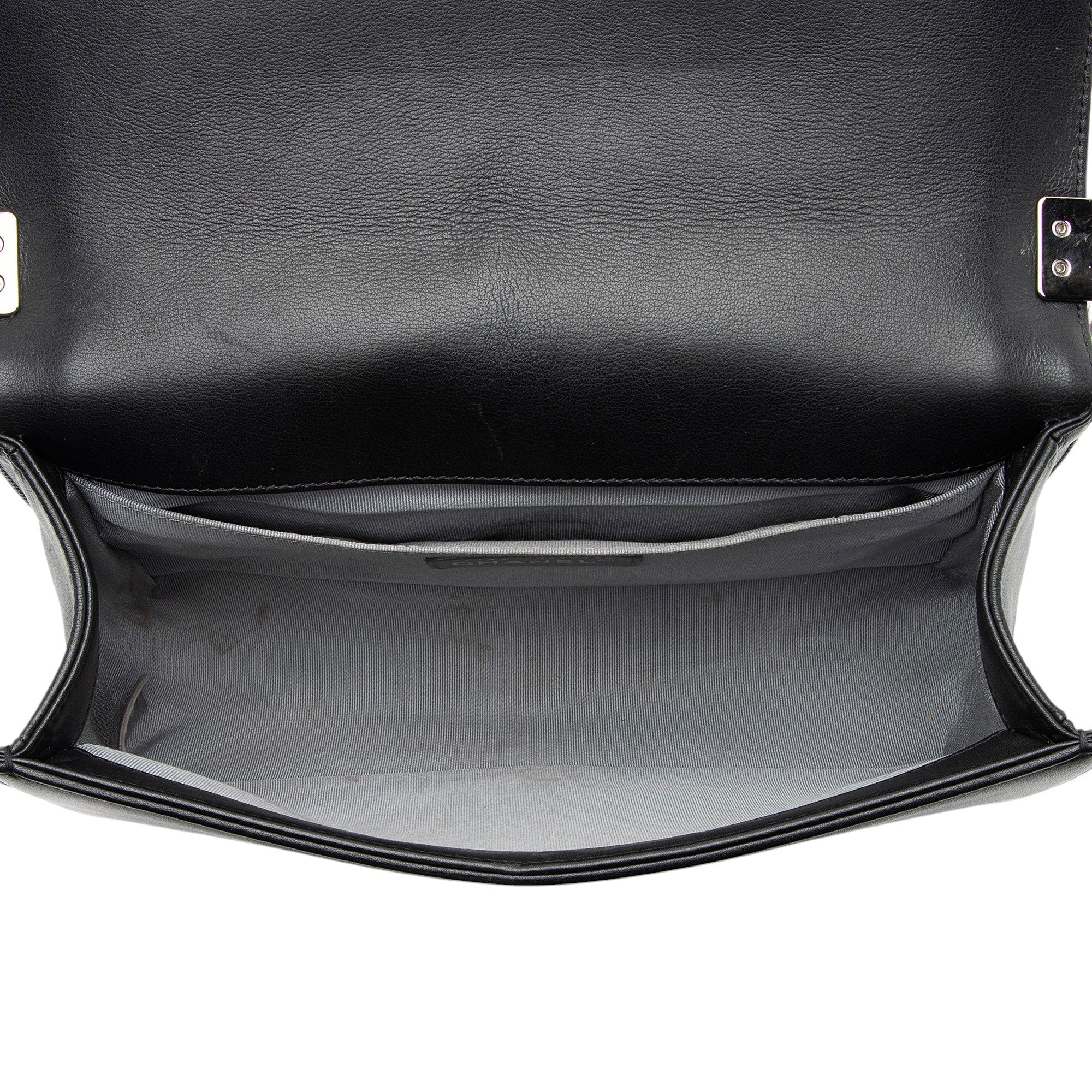 Chanel Chevron Lambskin Old Medium Boy Bag