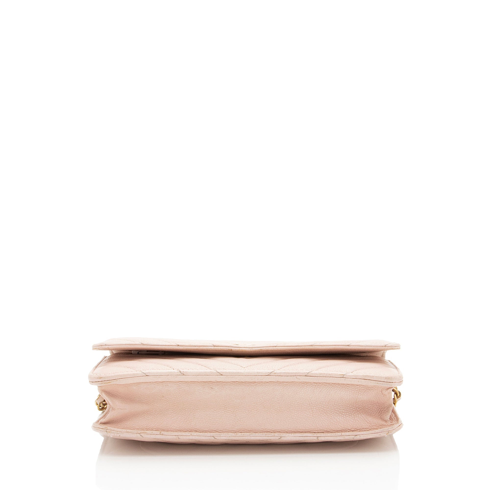 Chanel Chevron Lambskin Wallet on Chain